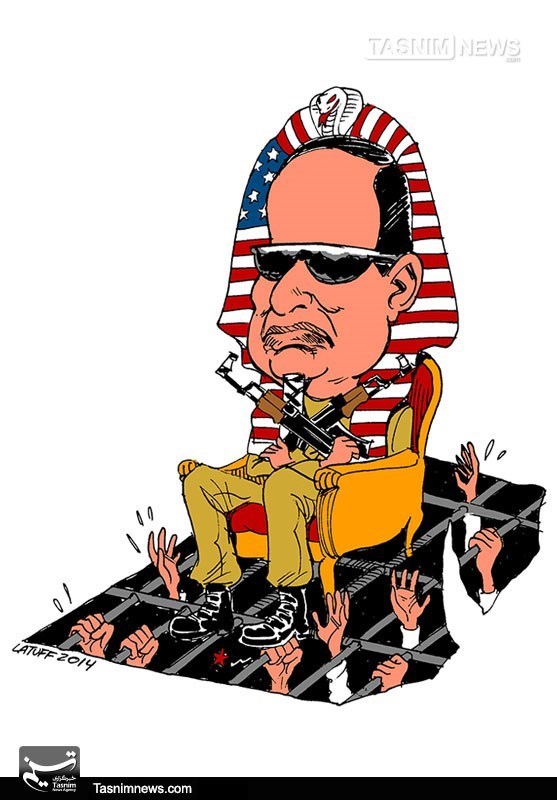 کاریکاتور/ فرعون آمریکایی مصر