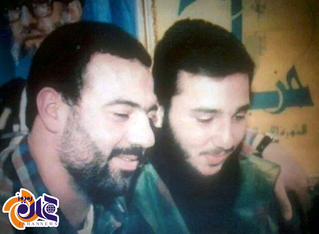 سردار  و رزمنده شهید حزب‌الله لبنان در کنار هم+عکس