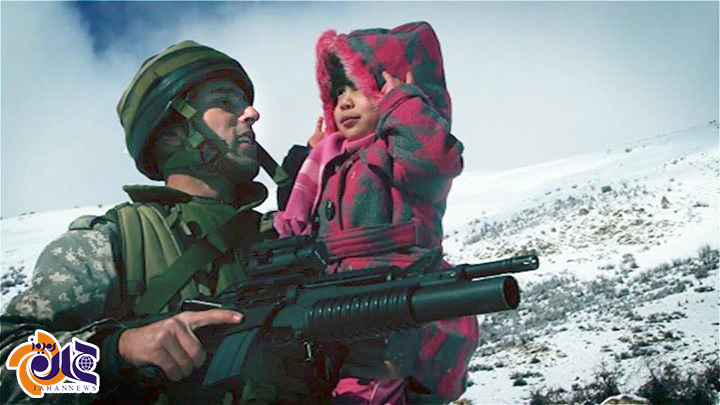 شهید ابراهیم حمزه‌حیدر و دختر خردسالش+عکس