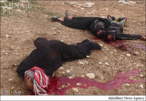 اعدام هولناک4 شهروندسوری و 1 شیعه توسط داعش+تصاویر