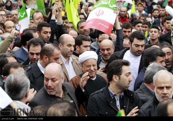 شعار علیه هاشمی رفسنجانی در راهپیمایی امروز