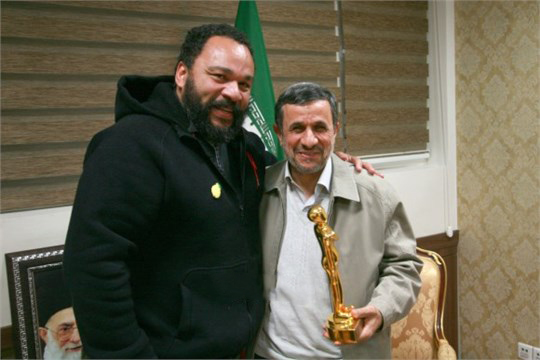 عکس/ دیدار هنرپیشه فرانسوی با احمدی‌نژاد