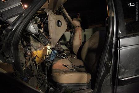 عکس/ سه کشته و مجروح در تصادف سواری با گاردریل