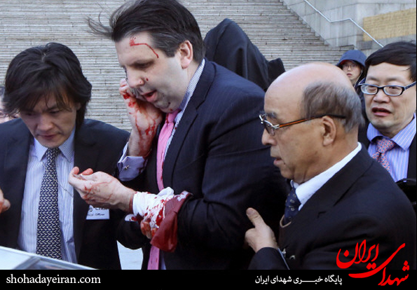 تصاویر / حمله به سفیر آمریکا در سئول