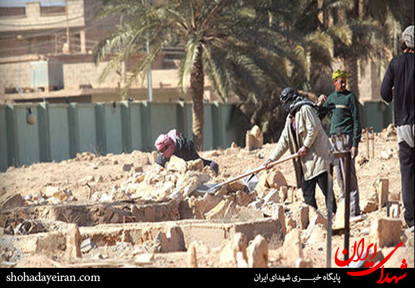 عکس/ تخریب قبرستان مسلمانان توسط داعش