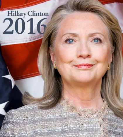 پوستر تبلیغاتی هیلاری کلینتون برای انتخابات ۲۰۱۶+عکس