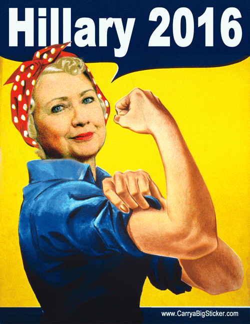 پوستر تبلیغاتی هیلاری کلینتون برای انتخابات ۲۰۱۶+عکس