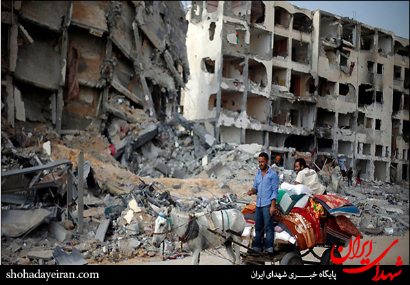 تصاویر/ ویرانی بر جا مانده از جنگ غزه‎