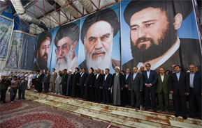 عدم حضور وزیر ارشاد در تجدید میثاق با آرمان های امام شهدا+عکس/فیلم
