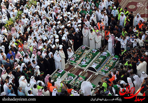 تصاویر/تشییع باشکوه شهدای عربستانی