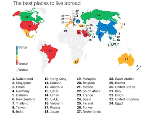 بهترین کشورهای جهان برای ثروتمندان!