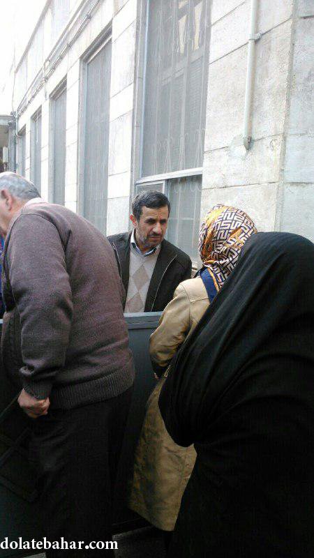 احمدی نژاد و مردم صبح امروز(سه شنبه)+تصاویر