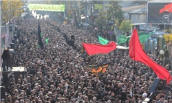 عکس/ تجمع بزرگ عزاداران اربعین در آستانه‌اشرفیه