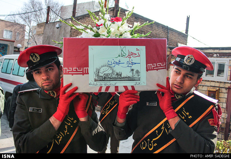 تشییع پیکر شهدای دفاع مقدس در تبریز
