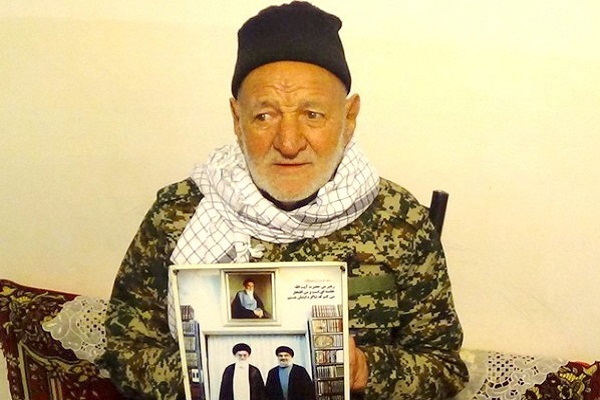 عکس:آرزوی زیبای پیرمرد بسیجی