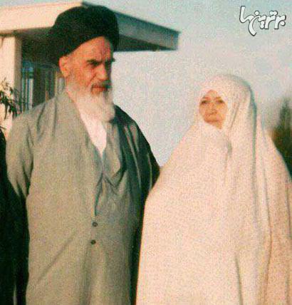 عکس کمتر دیده شده از امام و همسرشان