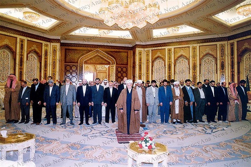 نماز جماعت سعودی‌ها با هاشمی رفسنجانی+عکس