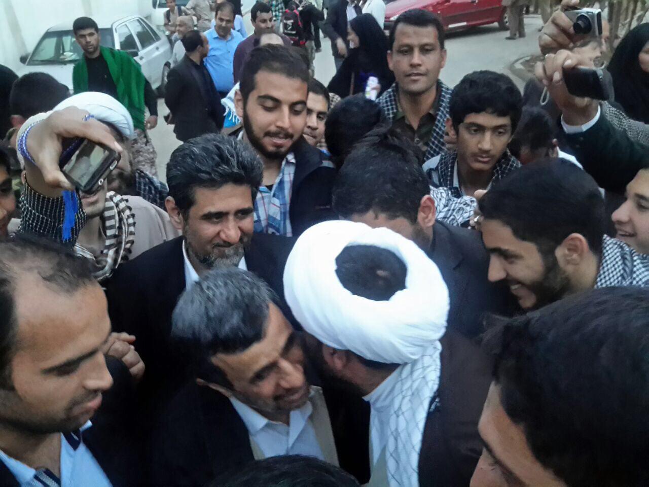 احمدی نژاد در سفر راهیان نور +تصاویر