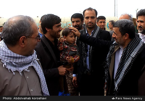 احمدی نژاد در سفر راهیان نور +تصاویر