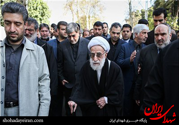 عکس/تشییع پیکر همسر آیت‌الله جنتی در تهران