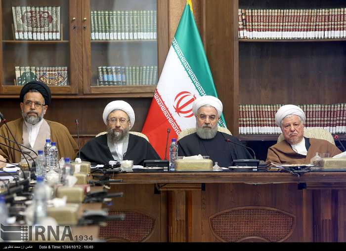 احمدی‌نژاد و روحانی در جلسه مجمع +عکس