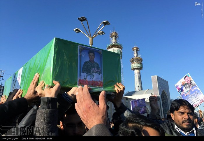 عکس/تشییع هشت شهید مدافع حرم در مشهد