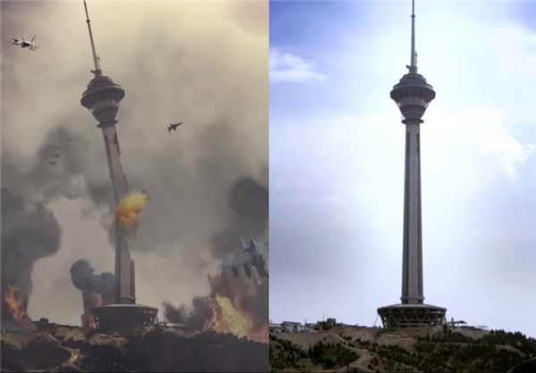 واقعیت تصویر حمله عربستان به برج میلاد +عکس