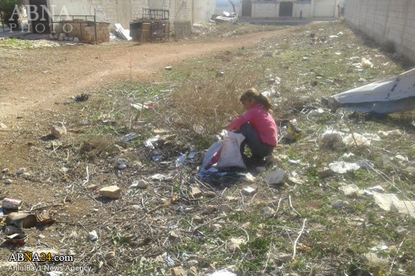 علف های هرز؛ غذای کودکان شیعه در محاصره سوریه + عکس