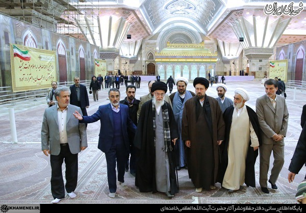 حواشی حضور رهبر انقلاب در حرم امام (ره)+تصاویر