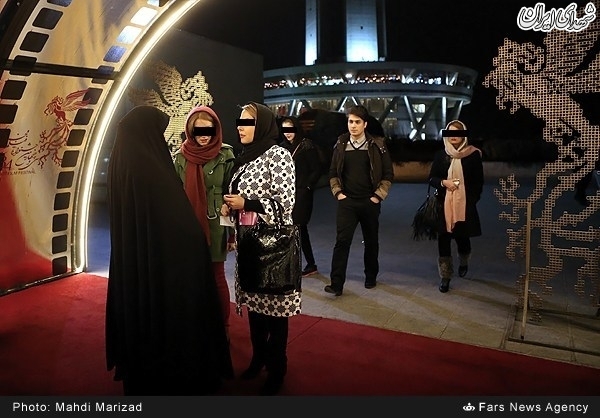 تذکر پلیس به بدحجابان در جشنواره فیلم + عکس