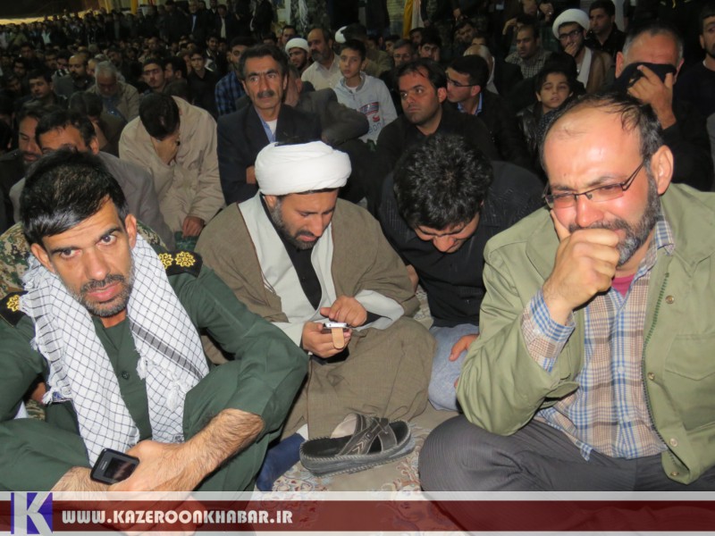 تشییع پنج شهید مدافع حرم در کازرون