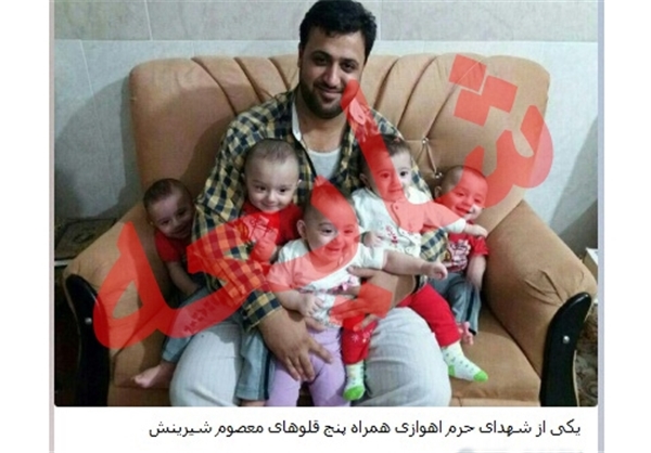 شهادت پدر ۵ قلوها در سوریه شایعه است+عکس
