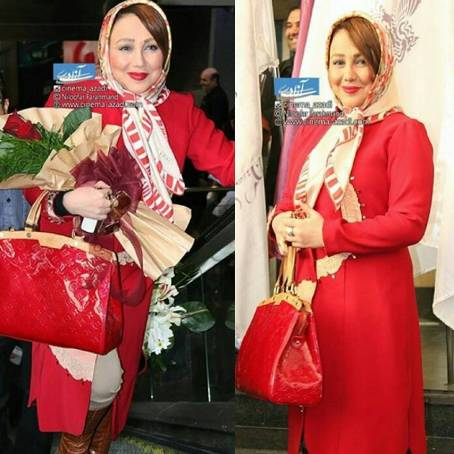 پوشش قرمز یک بازیگر زن پرسپولیسی! +عکس