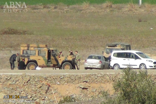 تجاوز خودروهای نظامی ترکیه به خاک سوریه+عکس