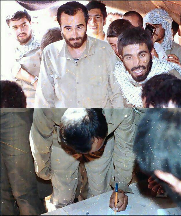 یکی از سرداران شهید در حوزه اخذ رای +عکس