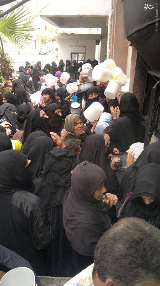سفره شاهانه داعش و گرسنگی مردم +عکس