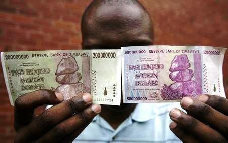 35 تریلیون دلار زیمبابوه برابر با یک دلار آمریکا