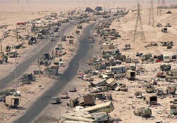 برخورد دوگانه آمریکا با ستون داعش و صدام +عکس