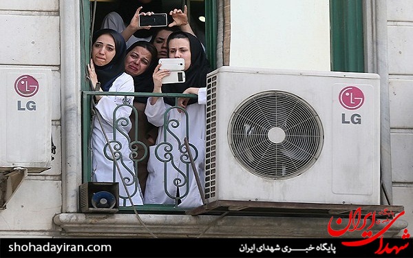 نخستین تصاویر از تشییع شهدا در تهران
