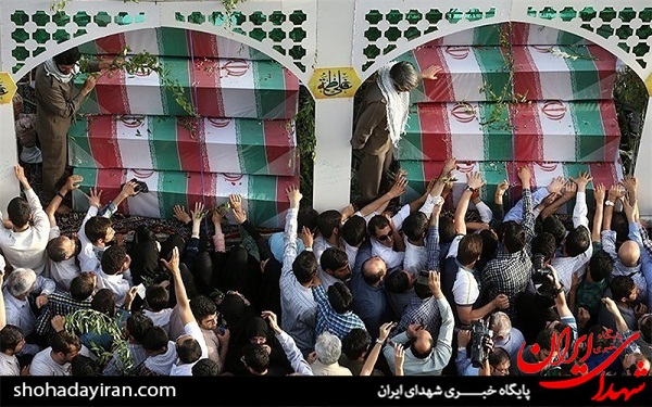 قیام تهران به احترام کاروان شهدا/ شعار مرگ بر امریکا زمزمه تشییع کنندگان