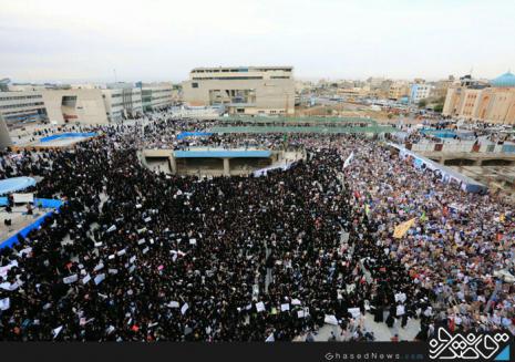 خروش هزاران مشهدی در اعتراض به تحقیر ملت+عکس