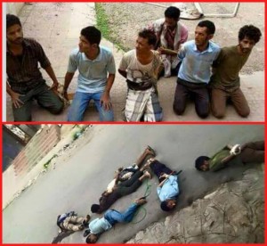 اعدام 6 شهروند یمنی به دست القاعده+عکس