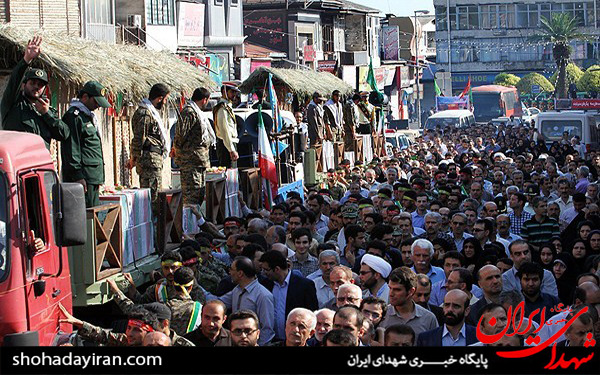 عکس/استقبال از 30 شهید غواص در مازندران