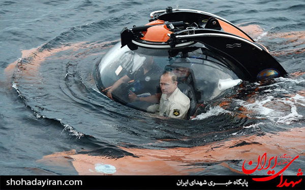 عکس/زیردریایی سواری پوتین