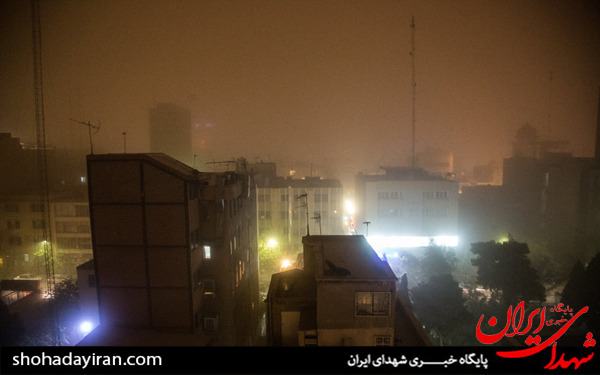 عکس/طوفان و گرد و غبار در تهران