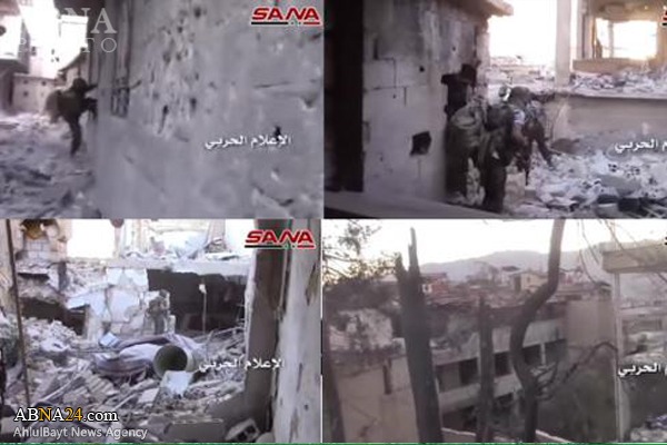 تسلط کامل ارتش سوریه و حزب‌الله بر زبدانی + عکس