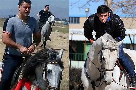 علی دایی و سردار آزمون سوار بر اسب + عکس