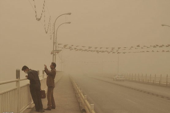 گرد و غبار، خوزستان را محاصره کرد + عکس