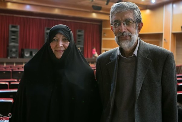 غلامعلی حداد عادل در کنار همسرش + عکس