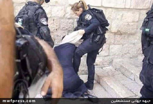 هتک حرمت زن مسلمان در مسجد الاقصی!+ عکس